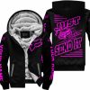 PREMIUM JUST FCKN GONNA SEND IT - CUSTOM NAME - FOX RACING - PINK BLACK - FLEECE ZIP HOODIE