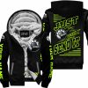 PREMIUM JUST FCKN GONNA SEND IT - CUSTOM NAME - CAN AM - NEON BLACK - FLEECE ZIP HOODIE