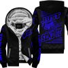 PREMIUM JUST FCKN GONNA SEND IT - CUSTOM NAME - FOX RACING - BLUE BLACK - FLEECE ZIP HOODIE