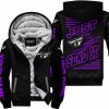 PREMIUM JUST FCKN GONNA SEND IT - CUSTOM NAME - FLY RACING - PURPLE BLACK - FLEECE ZIP HOODIE