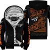 PREMIUM JUST FCKN GONNA SEND IT - CUSTOM NAME - FLY RACING - ORANGE BLACK - FLEECE ZIP HOODIE