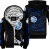 PREMIUM JUST FCKN GONNA SEND IT - CUSTOM NAME - YAMAHA V1 - BLUE BLACK - FLEECE ZIP HOODIE