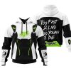 TOO FAST TO LIVE TOO YOUNG TO DIE – FOX RACING – WHITE GREEN 1