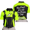 TOO FAST TO LIVE TOO YOUNG TO DIE - ALPINESTARS - NEON - POLO SHIRT