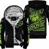 PREMIUM JUST FCKN GONNA SEND IT - CUSTOM NAME - FOX RACING - NEON BLACK - FLEECE ZIP HOODIE