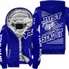 PREMIUM JUST FCKN GONNA SEND IT – CUSTOM NAME – FOX – NAVY – FLEECE ZIP HOODIE