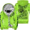 PREMIUM JUST FCKN GONNA SEND IT – CUSTOM NAME – FOX – GREEN 1 – FLEECE ZIP HOODIE