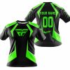 LIMITED EDITION - CUSTOM NAME FLY RACING - GREEN - T-SHIRT
