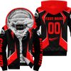 LIMITED EDITION - CUSTOM NAME CAN AM - RED - FLEECE ZIP HOODIE