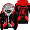 LIMITED EDITION - CUSTOM NAME FLY RACING - RED - FLEECE ZIP HOODIE