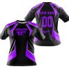LIMITED EDITION - CUSTOM NAME FLY RACING - PURPLE - T-SHIRT