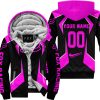 LIMITED EDITION - CUSTOM NAME FOX RACING - PINK - FLEECE ZIP HOODIE
