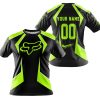 LIMITED EDITION - CUSTOM NAME FOX RACING - NEON - T-SHIRT