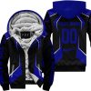 LIMITED EDITION - CUSTOM NAME FOX RACING - NAVY - FLEECE ZIP HOODIE