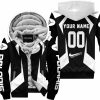 LIMITED EDITION - CUSTOM NAME POLARIS - WHITE - FLEECE ZIP HOODIE