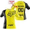 PREMIUM MX - CUSTOM NAME - FOX RACING - YELLOW - T-SHIRT