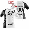 PREMIUM MX - CUSTOM NAME - FOX RACING - WHITE - T-SHIRT