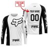 PREMIUM MX - CUSTOM NAME - FOX RACING - WHITE - JERSEY