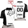 PREMIUM MX - CUSTOM NAME - FOX RACING - WHITE - POLO