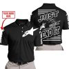 PREMIUM JUST FCKN GONNA SEND IT – CUSTOM NAME – ALPINESTARS – WHITE BLACK - POLO SHIRT