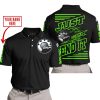 PREMIUM JUST FCKN GONNA SEND IT – CUSTOM NAME – CAN AM – GREEN BLACK - POLO SHIRT