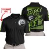 PREMIUM JUST FCKN GONNA SEND IT – CUSTOM NAME – CAN AM – GREEN 1 BLACK - POLO SHIRT
