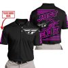 PREMIUM JUST FCKN GONNA SEND IT – CUSTOM NAME – FLY RACING – PINK BLACK - POLO SHIRT