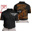 PREMIUM JUST FCKN GONNA SEND IT – CUSTOM NAME – FLY RACING – ORANGE BLACK - POLO SHIRT