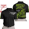 PREMIUM JUST FCKN GONNA SEND IT – CUSTOM NAME – FLY RACING – NEON BLACK - POLO SHIRT