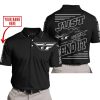 PREMIUM JUST FCKN GONNA SEND IT – CUSTOM NAME – FLY RACING – GREY BLACK - POLO SHIRT
