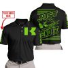 PREMIUM JUST FCKN GONNA SEND IT – CUSTOM NAME – KAWASAKI – GREEN BLACK - POLO SHIRT
