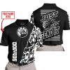PREMIUM MX - LIMITED EDITION JUST FCKN GONNA SEND IT - CUSTOM NAME - SEA DOO - BLACK - POLO SHIRT