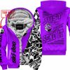 PREMIUM MX - LIMITED EDITION JUST FCKN GONNA SEND IT - CUSTOM NAME - SKI-DOO - PURPLE - FLEECE ZIP HOOODIE
