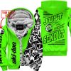 PREMIUM MX - LIMITED EDITION JUST FCKN GONNA SEND IT - CUSTOM NAME - SKI-DOO - GREEN - FLEECE ZIP HOOODIE