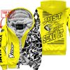 PREMIUM MX - LIMITED EDITION JUST FCKN GONNA SEND IT - CUSTOM NAME - THOR - YELLOW - FLEECE ZIP HOOODIE