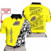PREMIUM MX - LIMITED EDITION JUST FCKN GONNA SEND IT - CUSTOM NAME - TROY LEE DESIGNS - YELLOW - POLO SHIRT