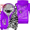PREMIUM MX - LIMITED EDITION JUST FCKN GONNA SEND IT - CUSTOM NAME - THOR - PURPLE - FLEECE ZIP HOOODIE
