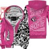 PREMIUM MX - LIMITED EDITION JUST FCKN GONNA SEND IT - CUSTOM NAME - THOR - PINK 1 - FLEECE ZIP HOOODIE