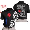 PREMIUM MX - LIMITED EDITION JUST FCKN GONNA SEND IT - CUSTOM NAME - SUZUKI - BLACK - POLO SHIRT