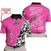 PREMIUM MX - LIMITED EDITION JUST FCKN GONNA SEND IT - CUSTOM NAME - TROY LEE DESIGNS - PINK 1 - POLO SHIRT