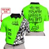 TILL THE FUCKIN FREAKIN TRAINING WHEEL FALL OFF - LIMITED EDITION - CUSTOM NAME - FOX RACING - GREEN - POLO SHIRT