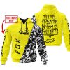 TILL THE FUCKIN FREAKIN TRAINING WHEEL FALL OFF - LIMITED EDITION - CUSTOM NAME - FOX RACING - YELLOW