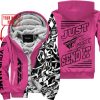 PREMIUM MX - LIMITED EDITION JUST FCKN GONNA SEND IT - CUSTOM NAME - FLY RACING - PINK 1 - FLEECE ZIP HOODIE