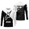 PREMIUM GIFT - CUSTOM NAME - ALPINESTARS - WHITE - JERSEY