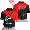 PREMIUM GIFT - CUSTOM NAME - ALPINESTARS - RED- POLO
