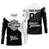 PREMIUM GIFT - CUSTOM NAME - HARLEY DAVIDSON - WHITE - JERSEY