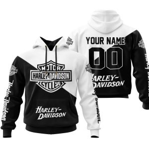 PREMIUM GIFT - CUSTOM NAME - HARLEY DAVIDSON - WHITE