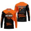 PREMIUM GIFT - CUSTOM NAME - HARLEY DAVIDSON - ORANGE - JERSEY
