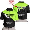 PREMIUM GIFT - CUSTOM NAME - FLY RACING - GREEN 1 - POLO