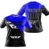 PREMIUM GIFT - CUSTOM NAME - FLY RACING - BLUE - T-SHIRT